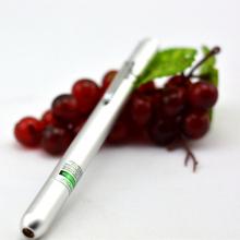 50mW 520nm Green real Laser Pointer Silver Pen Style